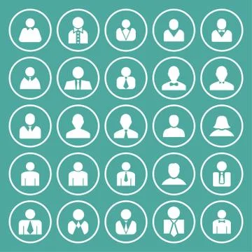 User icons Stock Illustration