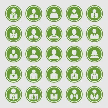 User icons Stock Illustration