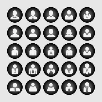 User icons Illustrazione stock