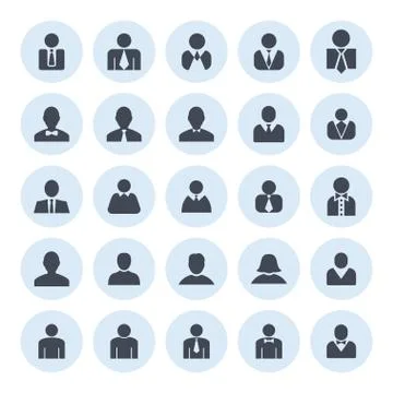 User icons Stock Illustration