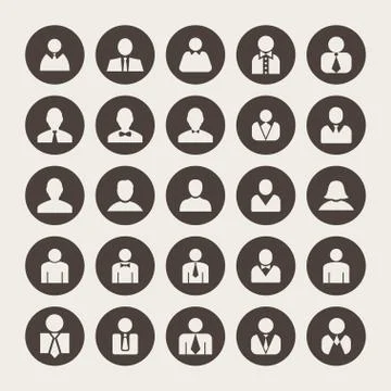 User icons Stock Illustration