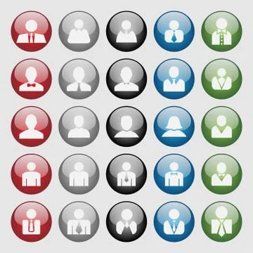 User icons Illustrazione stock