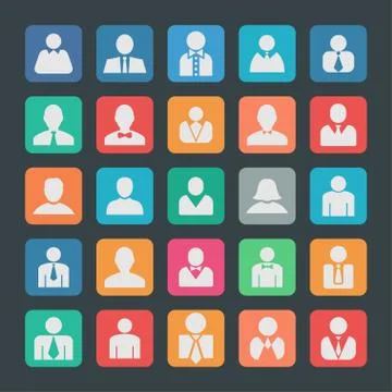 User icons Stock Illustration