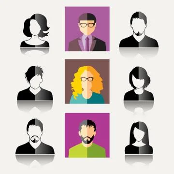 User Icons Stock Illustration