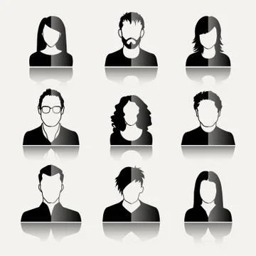 User Icons Stock Illustration