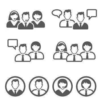 User icons Stock Illustration