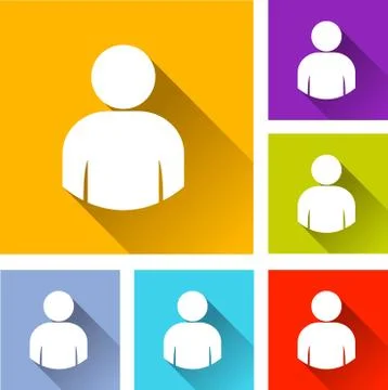 User icons Stock Illustration