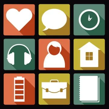 User icons Stock Illustration