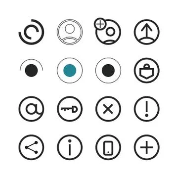 User icons, illustration, vector Stock Illustration
