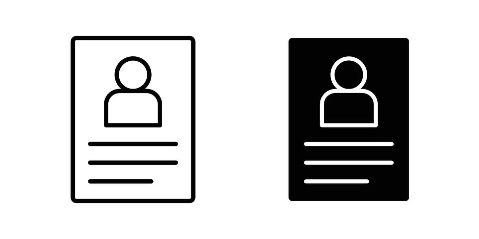 User id icon for web projects Stock Illustration