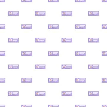 User identification card pattern for profile and personal data 스톡 일러스트