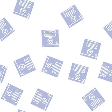 User identification glyph seamless pattern sign 스톡 일러스트