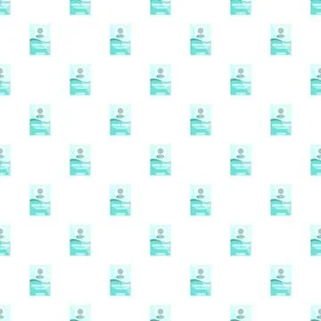 User identification profile icon seamless pattern Stock Illustration