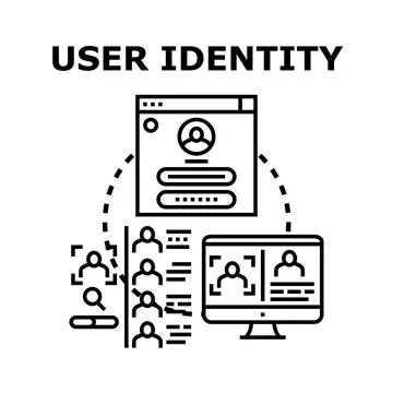 User identity and access management concept 스톡 일러스트