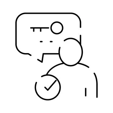 User identity communication with access key verification Ilustração Stock