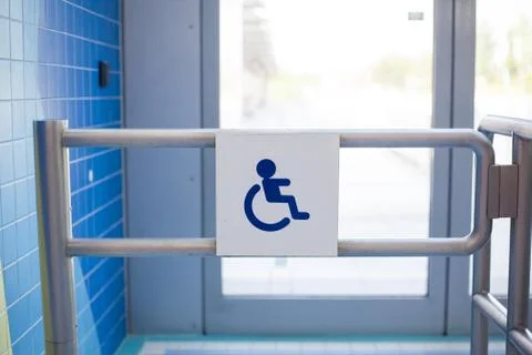 User input for wheelchair users. Stock Photos