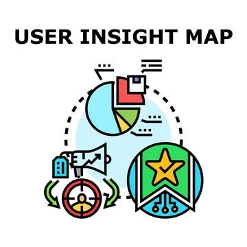 User insight mapping for customer experience data analysis Ilustración de archivo