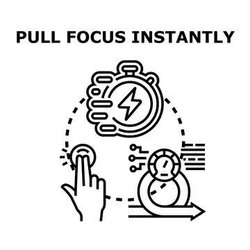 User instantly pulling focus and optimizing workflow イラスト素材