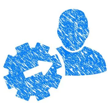 User Integration API Gear Grunge Icon イラスト素材