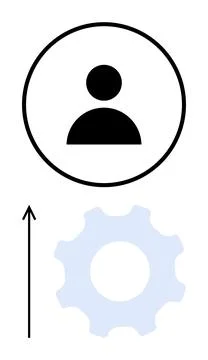 User Integration into System Processes Through Technology and Progression Stockillustratie