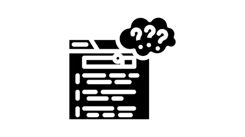 User intent seo glyph icon animation 스톡 동영상 326740695
