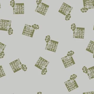 User intent seo glyph vector seamless pattern Stock Illustration