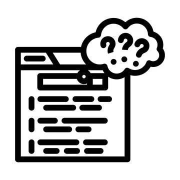User intent seo line icon vector illustration Stock Illustration