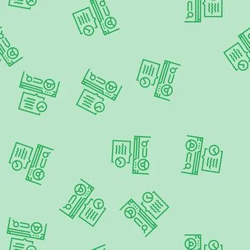 User intent seo line seamless pattern Stock Illustration
