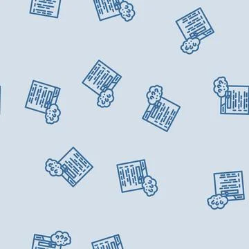 User intent seo line vector seamless pattern Stock Illustration