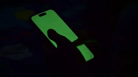User interacting with green screen smartphone, Stock Footage 328149332