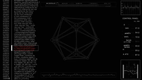 User Interface with 3D model.Programming Text Code. Stock Footage 154937580