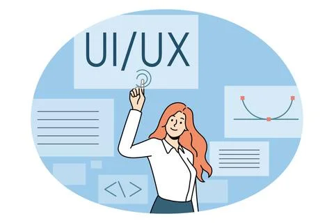 User interface and experience concept. User interface and experience conce... Stock Photos