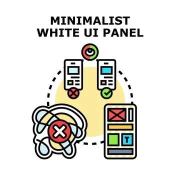 User interface and experience design process concept Ilustração Stock