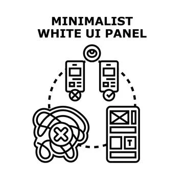User interface and experience design process concept Illustrazione stock