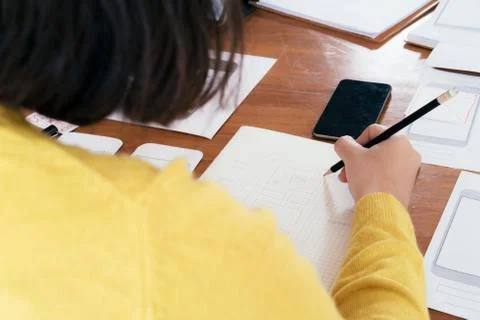 User interface and User experience technology concept. Foto stock