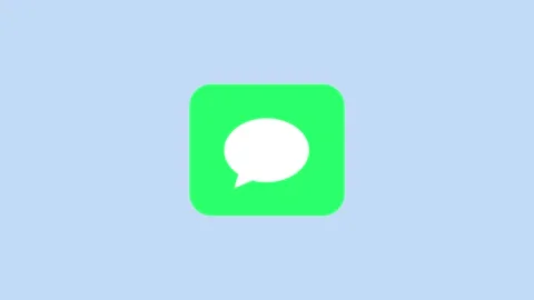 User interface animated green message bubble icon app notification alert so.. Stock Footage 321442933