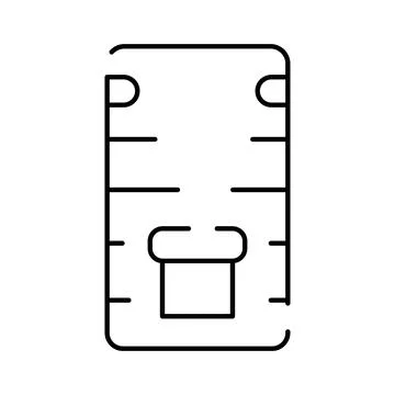 User interface for app displaying data Stockillustratie