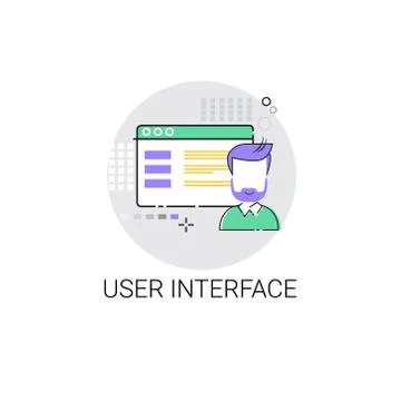 User Interface Application Digital Content Icon Ilustración de archivo