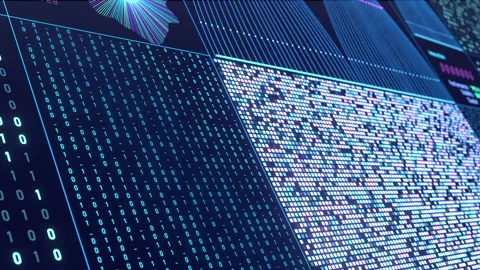 User interface, big data, control panel, deep learning and machine learning. Stock Footage 322521177