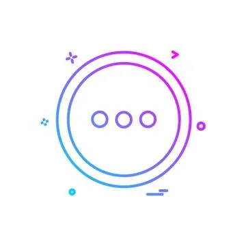 User interface button icon design vector Illustrazione stock