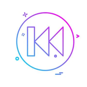 User Interface button icon design vector 库存插图