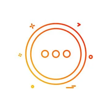 User interface button icon design vector Stockillustratie