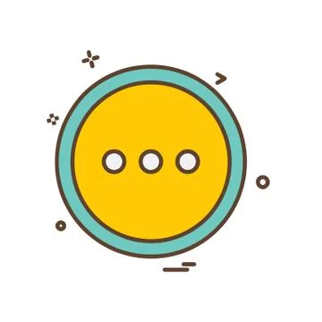 User Interface button icon design vector 库存插图