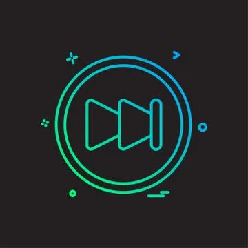 User interface button icon design vector Illustrazione stock