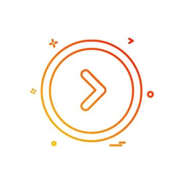 User interface button icon design vector Illustrazione stock