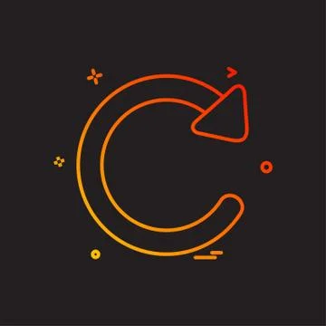 User interface button icon design vector Illustrazione stock