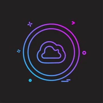 User interface button icon design vector 스톡 일러스트