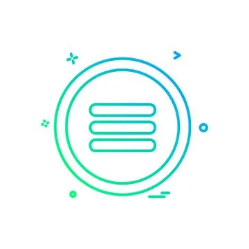 User interface button icon design vector Illustrazione stock