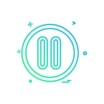 User interface button icon design vector イラスト素材