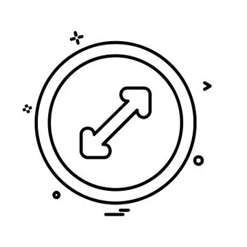 User Interface button icon design vector Illustrazione stock